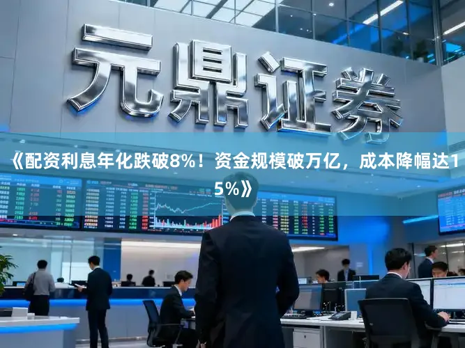 《配资利息年化跌破8%！资金规模破万亿，成本降幅达15%》