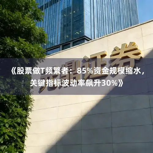 《股票做T频繁者:85%资金规模缩水,关键指标波动率飙升30%》