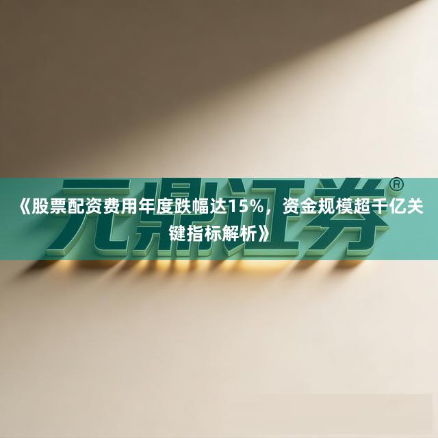 《股票配资费用年度跌幅达15%，资金规模超千亿关键指标解析》