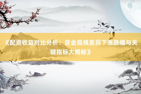 《配资收益对比分析：资金规模差异下涨跌幅与关键指标大揭秘》