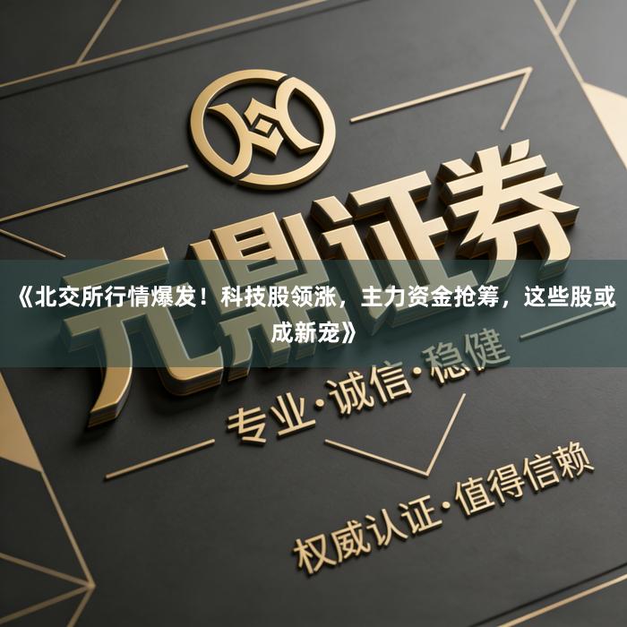 《北交所行情爆发！科技股领涨，主力资金抢筹，这些股或成新宠》