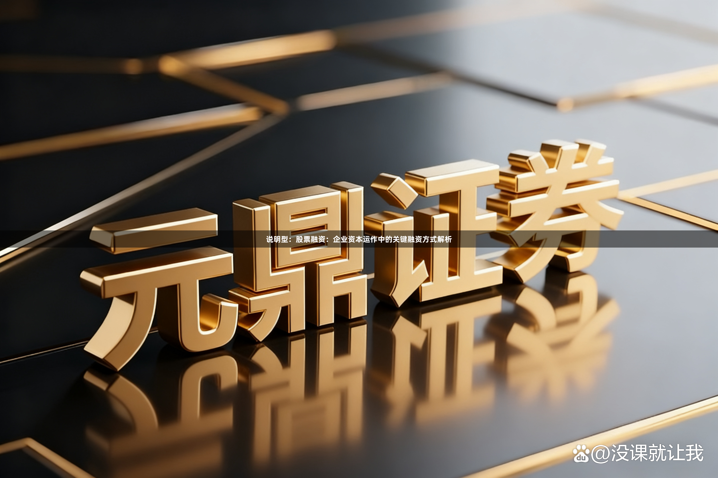 说明型：股票融资：企业资本运作中的关键融资方式解析