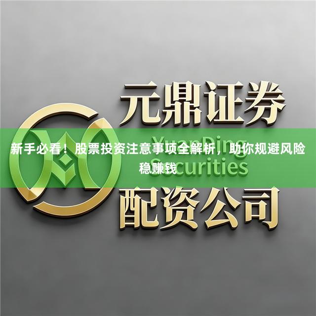 新手必看！股票投资注意事项全解析，助你规避风险稳赚钱
