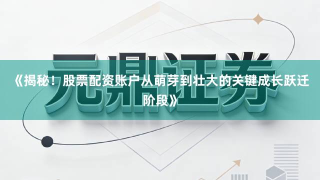 《揭秘！股票配资账户从萌芽到壮大的关键成长跃迁阶段》