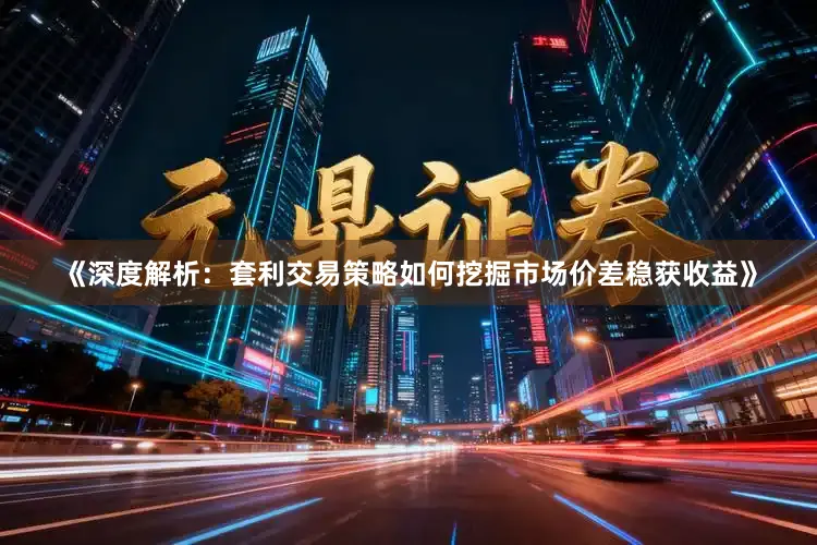 《深度解析：套利交易策略如何挖掘市场价差稳获收益》